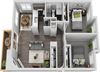 2 bedroom floor plan l Sofi Lakeside Apartments For Rent in Everett WA
